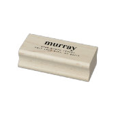 Klassieke Formele Aangepaste Naam en Adres Rubberstempel (Stempel)