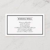Klassieke formele bruiloft - nuttige welomsluiting informatiekaartje (Voorkant)
