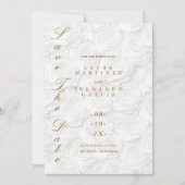 Klassieke formele bruiloft save the date (Voorkant)