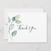 Klassieke formele groene lekkernij bedankkaart (Voorkant)