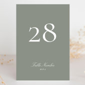 Klassieke Formele Kalligrafie Grijs Groen Huwelijk Kaart