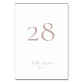 Klassieke Formele Kalligrafie Roze Taupe Bruiloft Kaart (Achterkant)