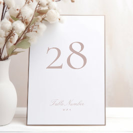 Klassieke Formele Kalligrafie Roze Taupe Bruiloft Kaart