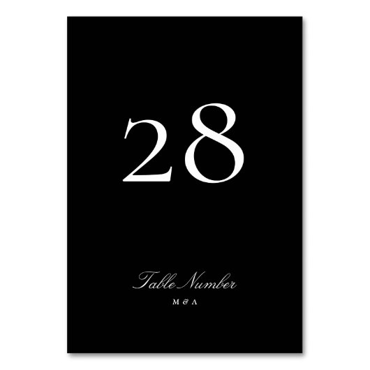 Klassieke Formele Kalligrafie Zwart Tuxedo Bruilof Kaart (Voorkant)