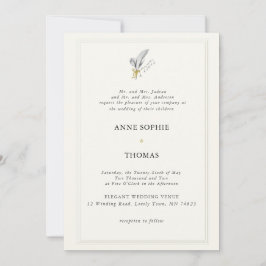 Klassieke formele Lijst lente Lily van Valley Wedd Kaart