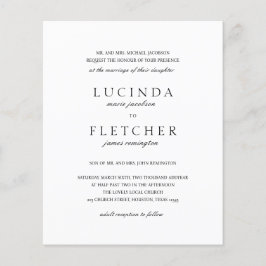 Klassieke formele QR Code Budget Weddenschap