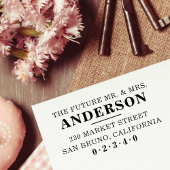 Klassieke, formele toekomst van de heer & mevrouw  rubberstempel