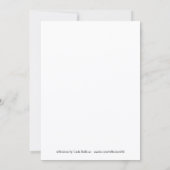 Klassieke formele uitnodigingen voor middelbare sc (Achterkant)
