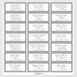 Klassieke formele zwarte witte bruiloft gastadres sticker<br><div class="desc">Dit klassieke Formele Zwarte Witte de Sticker van het Adres van de Gast van de Bouw van de Band van de Band plaatst de toon voor een verfijnde en elegante gebeurtenis voor lente, zomer, herfst, of winter. Tijdige zwart-wit biedt gepolijste donkere en lichte contrasterende details van de schitterende grenzen en...</div>