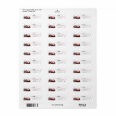 Klassieke Formule Raceauto Etiket (Full Sheet)