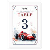 Klassieke Formule Raceauto Kaart (Achterkant)