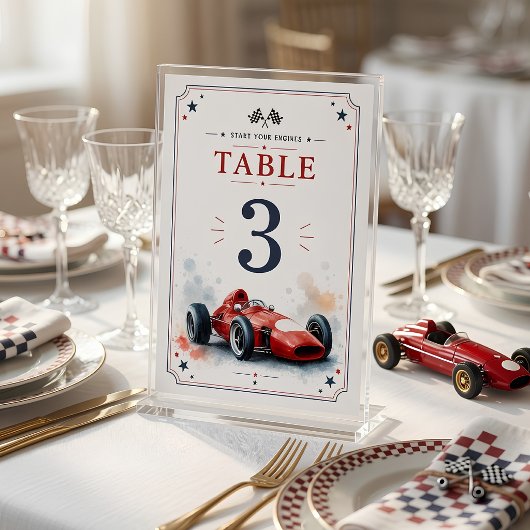 Klassieke Formule Raceauto Kaart