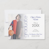 Klassieke Foto Afstuderen Afstuderen Uitnodiging (Voorkant)