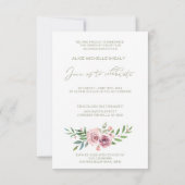 Klassieke foto Afstuderen Floral Pink Garland (Achterkant)