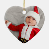 Klassieke Foto Baby's mijn eerste zeer prettige kl Keramisch Ornament (Achterkant)