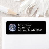 Klassieke foto Blauwe Marmer Aarde Etiket (Insitu)