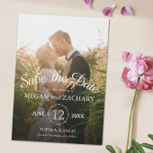 Klassieke foto-bruiloft Save the Date Custom Magnetische Uitnodiging