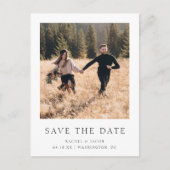 Klassieke foto De datum opslaan Aankondigingskaart (Voorkant)