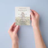 Klassieke Foto Elegant Budget Huwelijksuitnodiging Flyer (Hand)