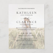 Klassieke Foto Elegant Budget Huwelijksuitnodiging Flyer (Voorkant)