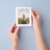 Klassieke Foto Elegant Budget Wedding Save the Dat Flyer (Hand)