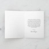 Klassieke foto Elegant Pas getrouwd Christmas Feestdagen Kaart (Binnen)