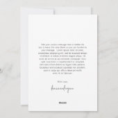 Klassieke foto Elegant Pas getrouwd Christmas Feestdagenkaart (Achterkant)