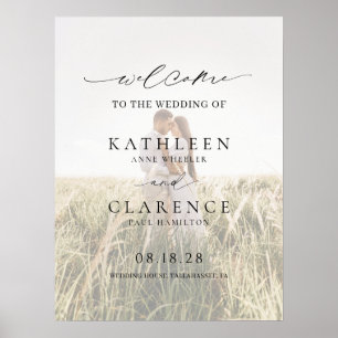 Klassieke foto Elegante bruiloft Poster