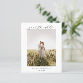 Klassieke foto elegante budget bruiloft save the d (Staand voorkant)