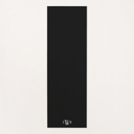 Klassieke foto en monogram yogamat