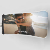 Klassieke foto en naam golfheadcover (Voorkant)