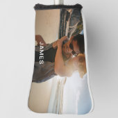 Klassieke foto en naam golfheadcover (Draai 90)