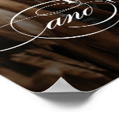 Klassieke foto huwelijksontvangst poster (Hoek)