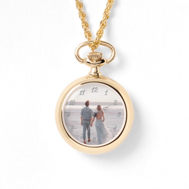 Klassieke  foto Jubileum bruiloft Horloge (Voorkant)