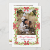 Klassieke foto kerstkaart  kaart (Voorkant / Achterkant)