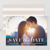 Klassieke foto van de Romance sparen de datumkaart Save The Date (Voorkant / Achterkant)