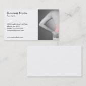 Klassieke foto van de rugdokter van de vrouw visitekaartje (Voorkant / Achterkant)