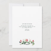 Klassieke Fotoboog lijst Moderne krans Kerstmis Feestdagenkaart (Achterkant)