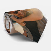 Klassieke fotocollage stropdas (Opgerold)