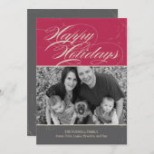  klassieke fotokaarten voor feestdagen feestdagenkaart (Voorkant / Achterkant)