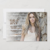 Klassieke fotoklasse van 20xx Graduation Party Kaart (Voorkant)