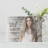 Klassieke fotoklasse van 20xx Graduation Party Kaart (Staand voorkant)