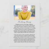 Klassieke foto's flat-programma programmakaart (Achterkant)