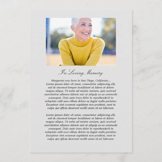 Klassieke foto's flat-programma programmakaart (Achterkant)