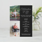 Klassieke foto's flat-programma programmakaart (Staand voorkant)