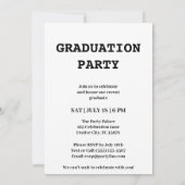 Klassieke Fotostrip 2025 Chic Graduation Party Kaart (Achterkant)