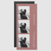 Klassieke fotostrip bruiloft magnetisch save the d (Voorkant / Achterkant)