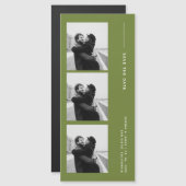 Klassieke fotostrip bruiloft magnetisch Save The D (Voorkant / Achterkant)