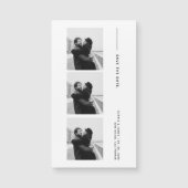Klassieke fotostrip bruiloft magnetisch save the d (Voorkant)
