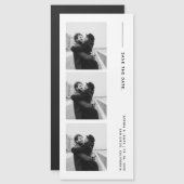 Klassieke Fotostrip Magnetische bruiloft Bewaar de (Voorkant / Achterkant)